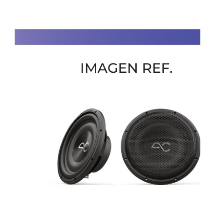 AUDIOCONTROL SUBWOOFER REDONDO PLANO 4 OHM 12”400W RMS + REJILLA · imagen 1