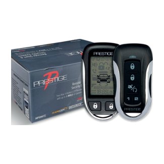 PRESTIGE ALARMA VEHICULAR. CON ENCENDIDO REMOTO A DISTANCIA (1000MT.) ALERTA DE GOLPE O APERTURA EN EL DISPLAY LCD · imagen 1
