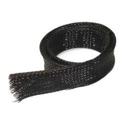 STINGER CINTA TRENZADA DE POLYESTER (PIEL DE SERPIENTE) 500` 150M. NEGRA · imagen 1