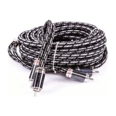 STINGER Cable RCA 5m Serie 9000. 6 Conductores Por Canal (Plata Pura/Cobre Puro) Para Un Total De 12 Condutores RCA Chapados En Rodio Para Conductividad · imagen 1