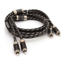 STINGER Cable RCA 2m Serie 9000. 6 Conductores Por Canal (Plata Pura/Cobre Puro) Para Un Total De 12 Condutores RCA Chapados En Rodio Para Conductividad · imagen 1