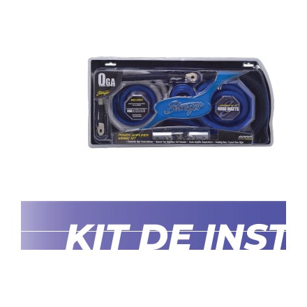 STINGER KIT DE INSTALACIÓN #0 100% COBRE ESTAÑADO 4000 VATIOS C/ PORTAFUSIBLES ANL SHD201 SERIE 6000 PREMIUM · imagen 1